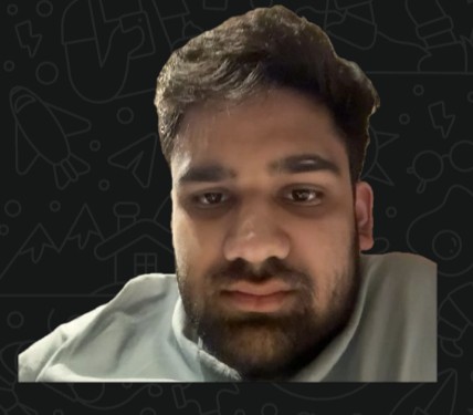 Sticker of Pranav staring deadpan at the camera